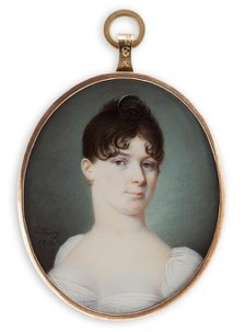 Portrait of a young lady, 1810. Creator: Jakob Axel Gillberg.