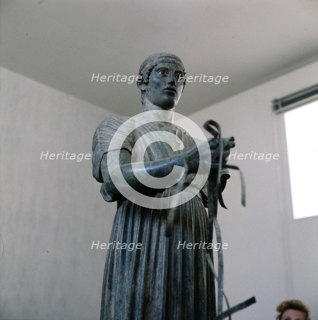 The Charioteer Bronze, Delphi, Greece, c475BC-470 BC. Artist: Unknown.