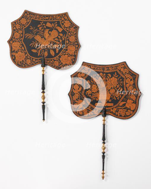 Fan, American, 1837. Creator: Christiana Hummer.