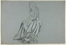 Profile of a Seated Woman, n.d. Creator: Henry Stacy Marks.