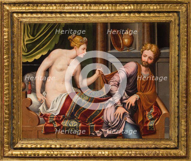 Joseph and Potiphar's Wife. Creator: Penni, Luca (1500/4-1577).