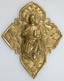 Plaque with Christ in Majesty, Italian, 14th century. Creator: Unknown.