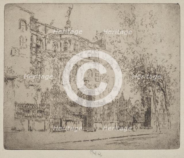 Rossetti's House, 1906. Creator: Joseph Pennell.