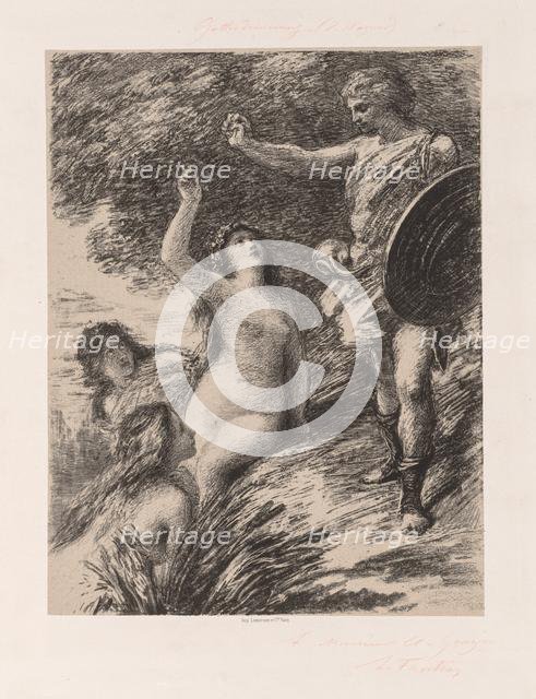 Siegfried and the Daughters of the Rhine, c. 1880. Creator: Henri Fantin-Latour (French, 1836-1904).