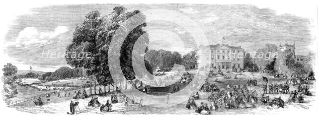 Fete at Norton Hall, the seat of C. Cammell, Esq., 1860. Creator: J. Sugman.