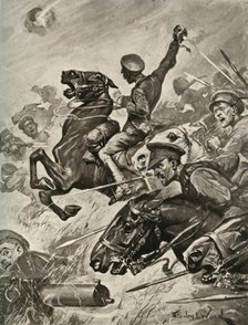 'Dashing Dragoon Guards Rout German Infantry in the Great Advance', 1916. Creator: Unknown.