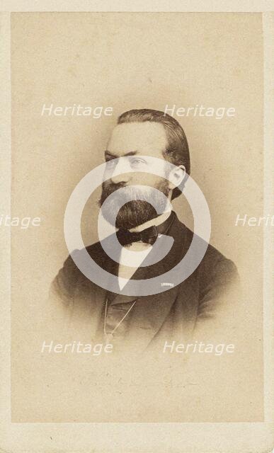 Portrait of the cellist and composer Friedrich Grützmacher (1832-1903. Creator: Photo studio W. Höffert.