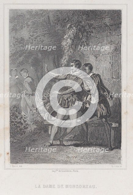 The Lady of Monsoreau (La Dame de Monsoreau), 1830-73. Creator: Charles-Amédée Colin.