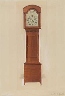 Shaker Tall Clock, c. 1937. Creator: Irving I. Smith.