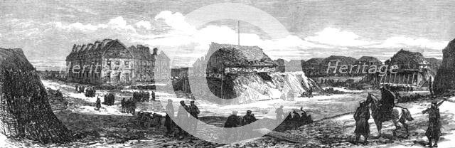 The ruins round Paris: interior of Fort Issy, 1871. Creator: Unknown.