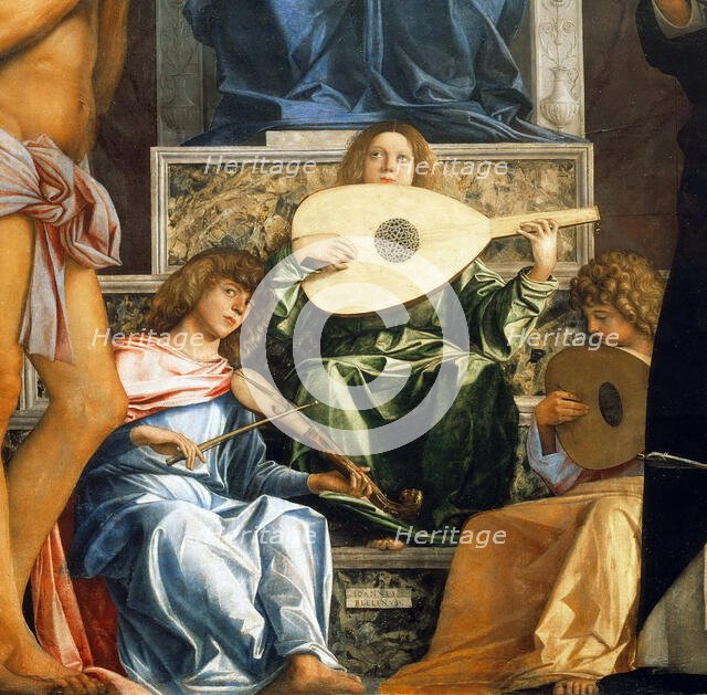 Pala di San Giobbe. (Detail), ca 1487. Creator: Bellini, Giovanni (1430-1516).