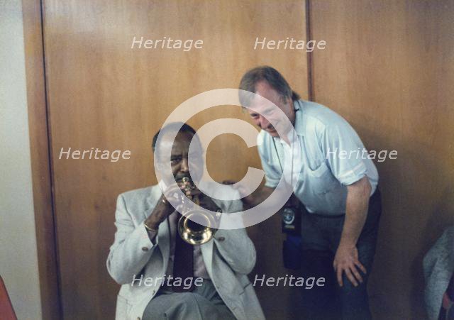 Harry "Sweets" Eddison and Brian Foskett, Edinburgh Jazz Festival, Scotland, 1987. Creator: Brian Foskett.