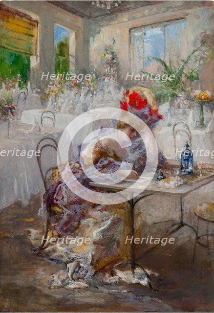 A letter (or Lady at the Cafe).