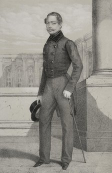 Louis III, (1806-1877). Grand Duke of Hesse and by Rhine, (1848-1877), 1852.  Creators: Julio Donón, Luis Carlos Legrand.