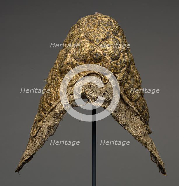 Embroidered Peasant Headdress, 1700s. Creator: Unknown.