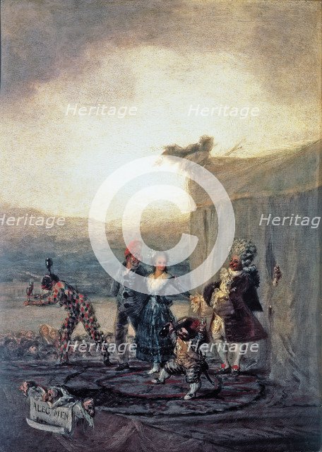  'The travelling comedians', 1793, oil painting by Francisco de Goya.