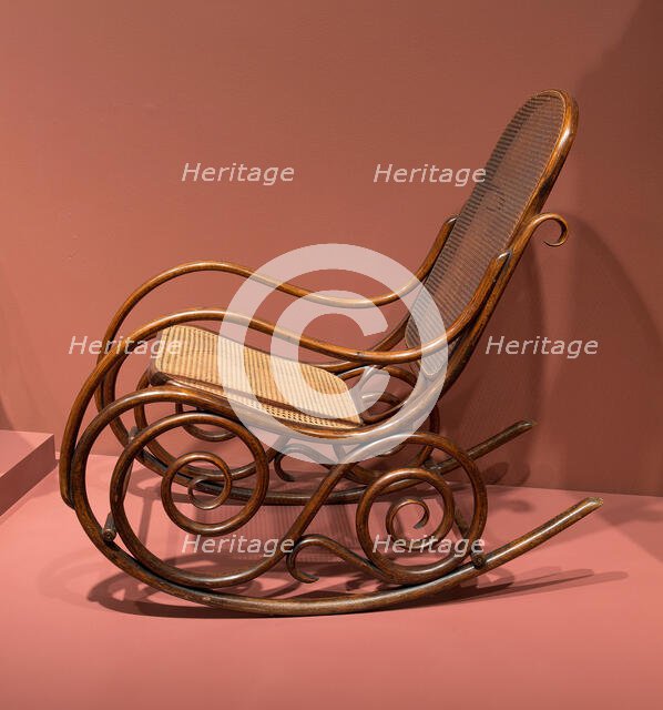 Rocking Chair, Austria, c. 1881. Creator: Jacob and Josef Kohn.