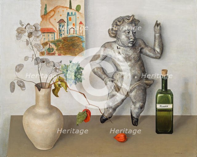 Still life with an angel, 1933. Creator: Wacker, Rudolf (1893-1939).