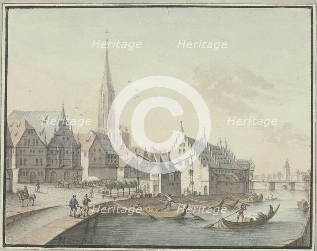 The Strasbourg Crane . Creator: Johann Caspar Zehender.