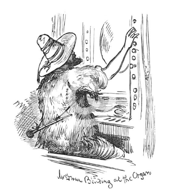 Mr. Edwin Bending at the Organ, 1883.  Creator: Unknown.