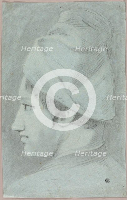 Head of Boy Wearing Hat in Profile, n.d. Creator: Giovanni Battista Piazzetta.