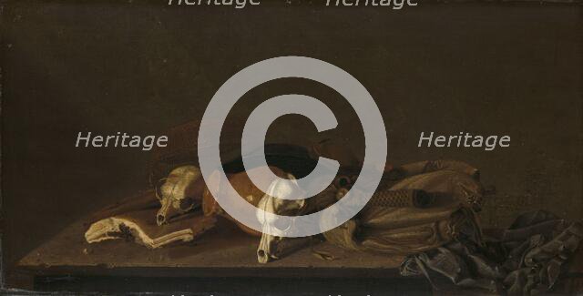 Still Life with Suckling-Pig Skulls, 1620-1640. Creator: Anon.