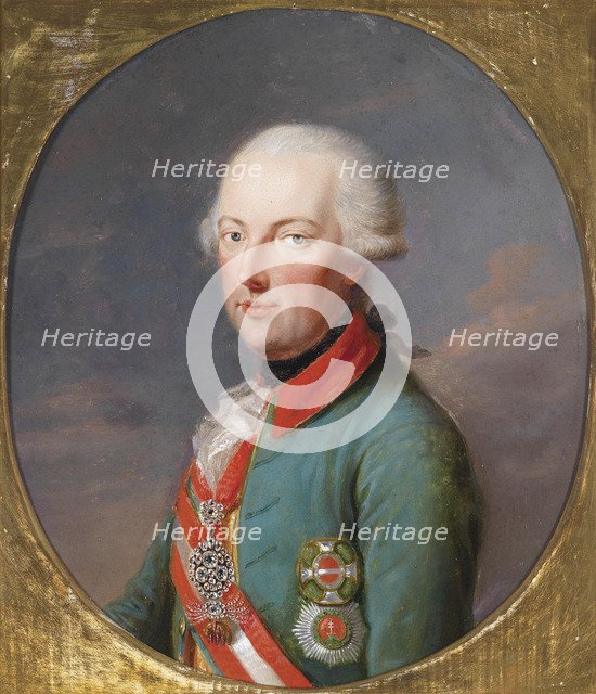 Portrait of Holy Roman Emperor Francis II (1768-1835). Artist: Hickel, Josef (1736 -1807)