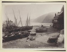 Clovelly, Crazed Kate's Cottage and Beach, 1860/94. Creator: Francis Bedford.