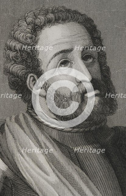 Rodrigo Díaz de Vivar, known as El Cid Campeador (c1043-1099), Castilian nobleman, knighted, 1853.  Creator: Antonio Roca Sallent.