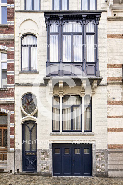 55 Rue Van Campenhout, Brussels, Belgium, (1900), c2014-2017. Artist: Alan John Ainsworth.