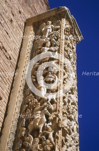 Pilasters of the Severan Basilica, Leptis Magna, Libya, 216 AD.