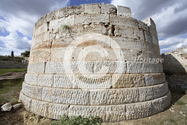 The walls of Eleusis, Greece. Artist: Samuel Magal