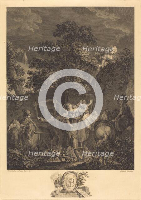 L'enlevement nocturne, 1780. Night Abuction. Creator: Nicolas Ponce.