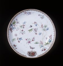 Famille rose continental armorial plate, Qing dynasty, China, 1750-1775. Artist: Unknown