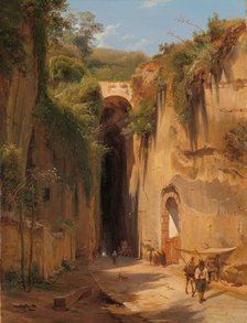 The Grotto of Posillipo at Naples, 1826. Creator: Antonie Sminck Pitloo.