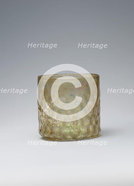 Cup with Molded Honeycomb Pattern, Iraq, 7th-10th century or later. Creator: Unknown.