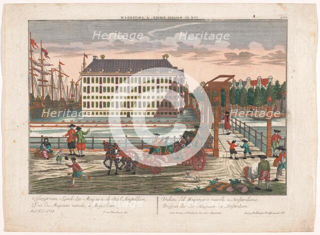 View of the Arsenal at the Admiralty in Amsterdam, 1742-1801. Creator: Anon.