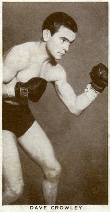 Dave Crowley, British boxer, 1938. Artist: Unknown
