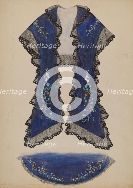 Shoulder Cape, c. 1936. Creator: Beverly Chichester.