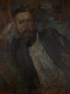 Male Portrait-two-sided painting, c1905. Creator: Olga Boznanska.