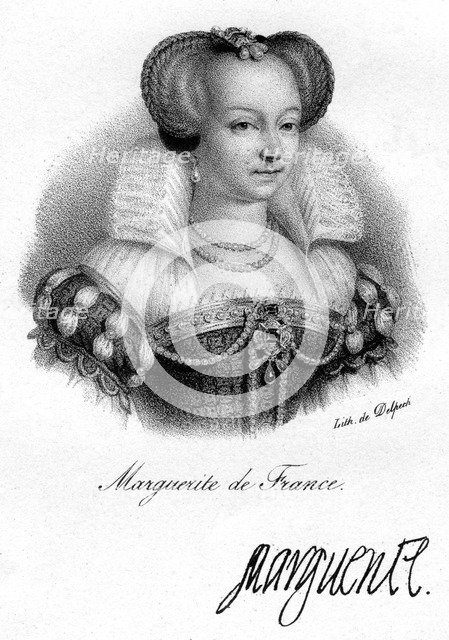 Marguerite of France.Artist: Delpech