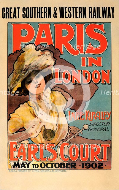 Paris in London. Great Southern and Western Railway, 1902.