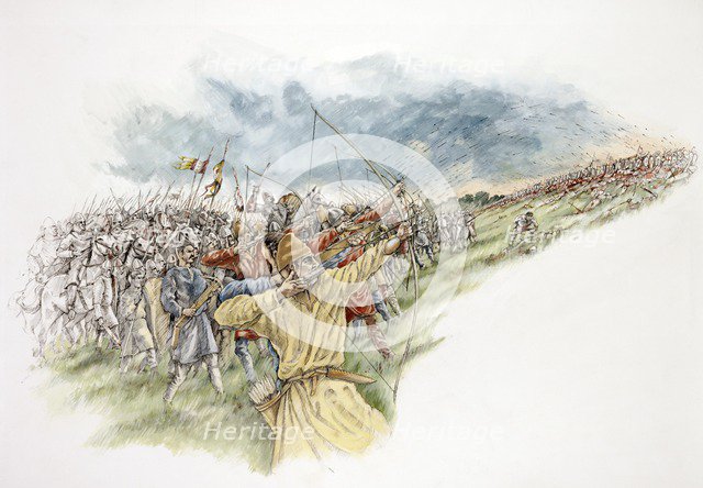 Battle of Hastings, 1066, (c1990-2010). Artist: Peter Dunn.
