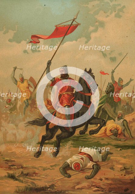 The Almogavars in Greece, 13th century, (1890).  Creator: Unknown.