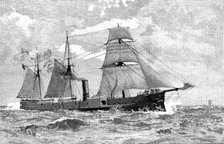 The Vasco da Gama, the only ironclad of the Portuguese government, 1890. Creator: Unknown.