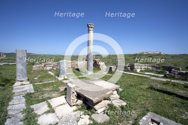 A temple/church in Thuburbo Majus, Tunisia. Artist: Samuel Magal