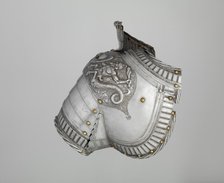 Left Shoulder Defense (Pauldron), German, Augsburg, ca. 1525. Creator: Kolman Helmschmid.