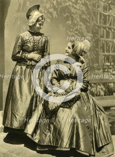 Women in traditional costume, Lower Austria, c1935.  Creator: Unknown.