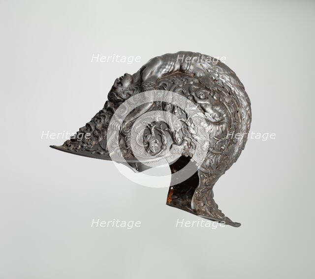 Burgonet, Italian, Milan, dated 1543. Creator: Filippo Negroli.