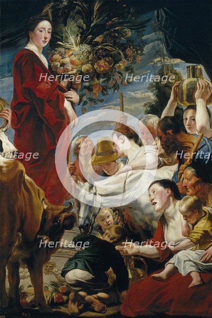 The Offering to Ceres. Artist: Jordaens, Jacob (1593-1678)